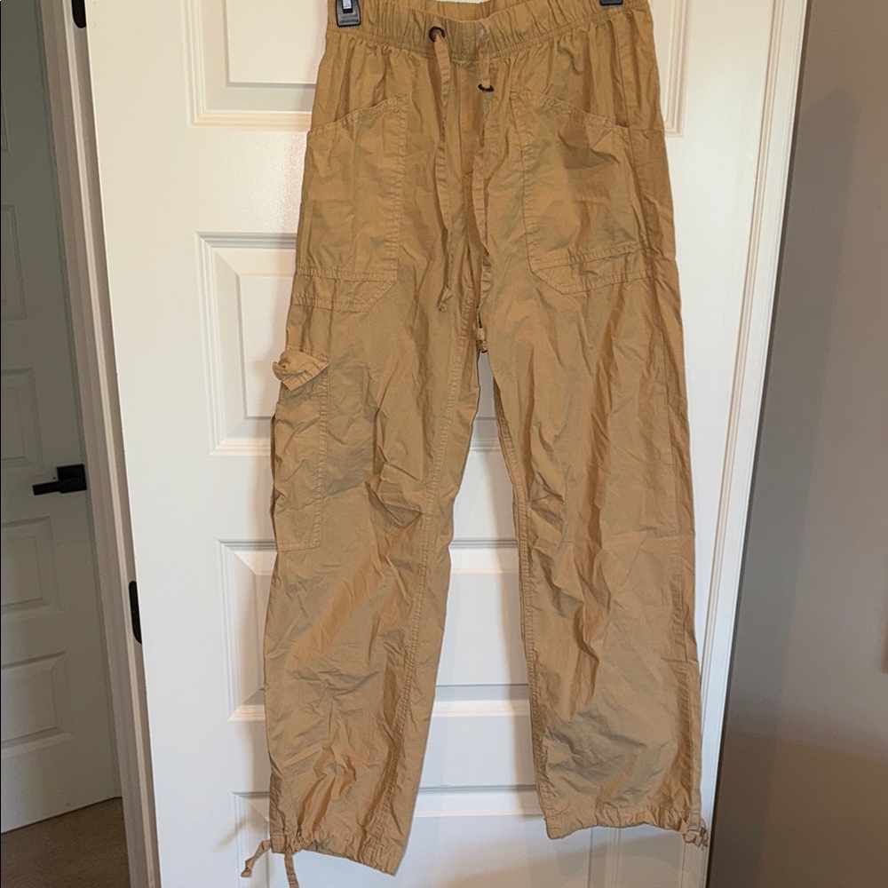 Aerie Tan Wide Leg Jumpsuit